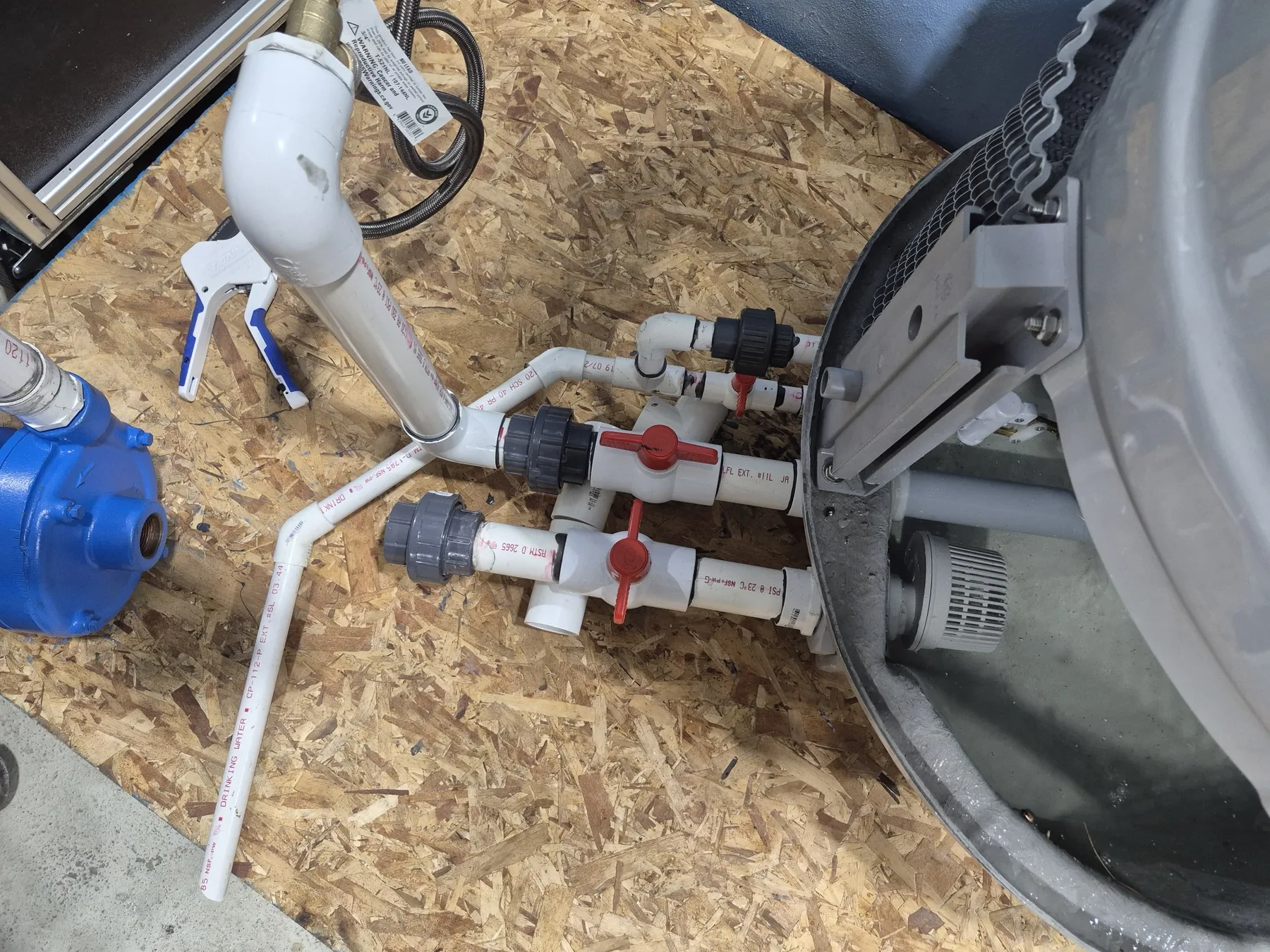 Plumbing pipe and fixture repair detail